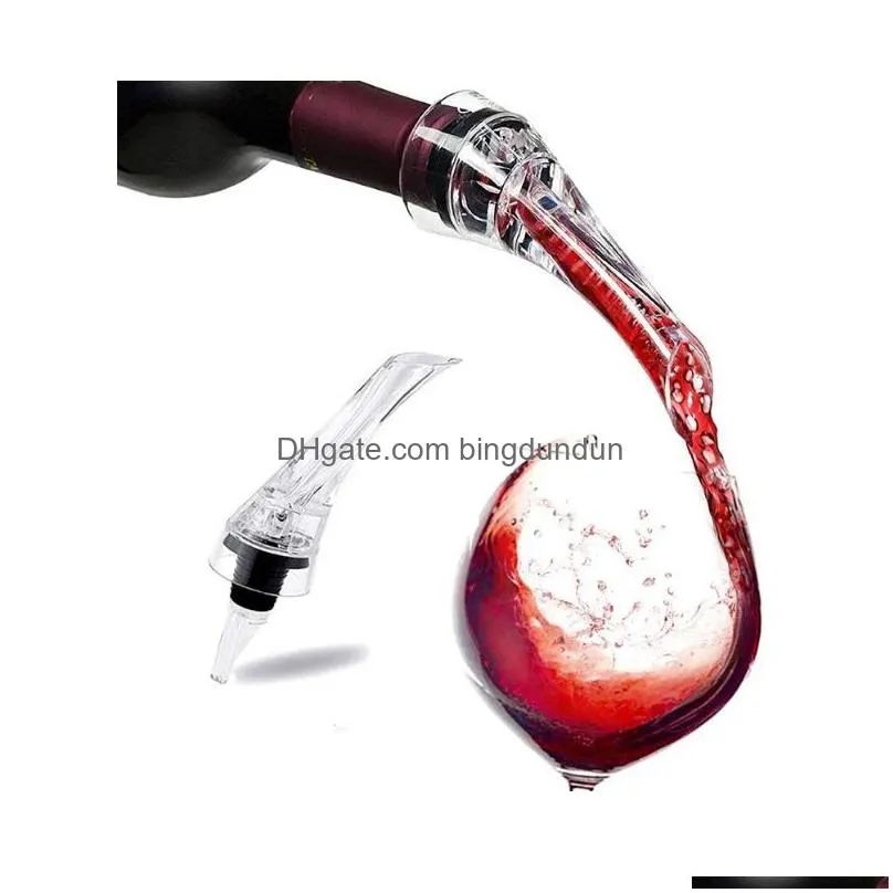 Bar Tools New Wine Aerator Pourer Nozzle Professional Quality 2-In-1 Attach To Any Bottle Imp Flavor And Enhance Drop Delivery Home Ga Dhlfw