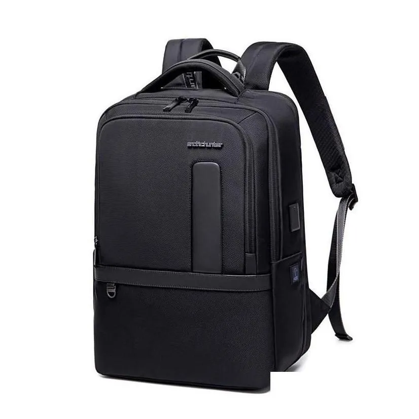 Laptop Cases Backpack For Travelling Mens Backpacks Business Expandable Bag With Usb Charging Port Mochila Drop Delivery Computers Net