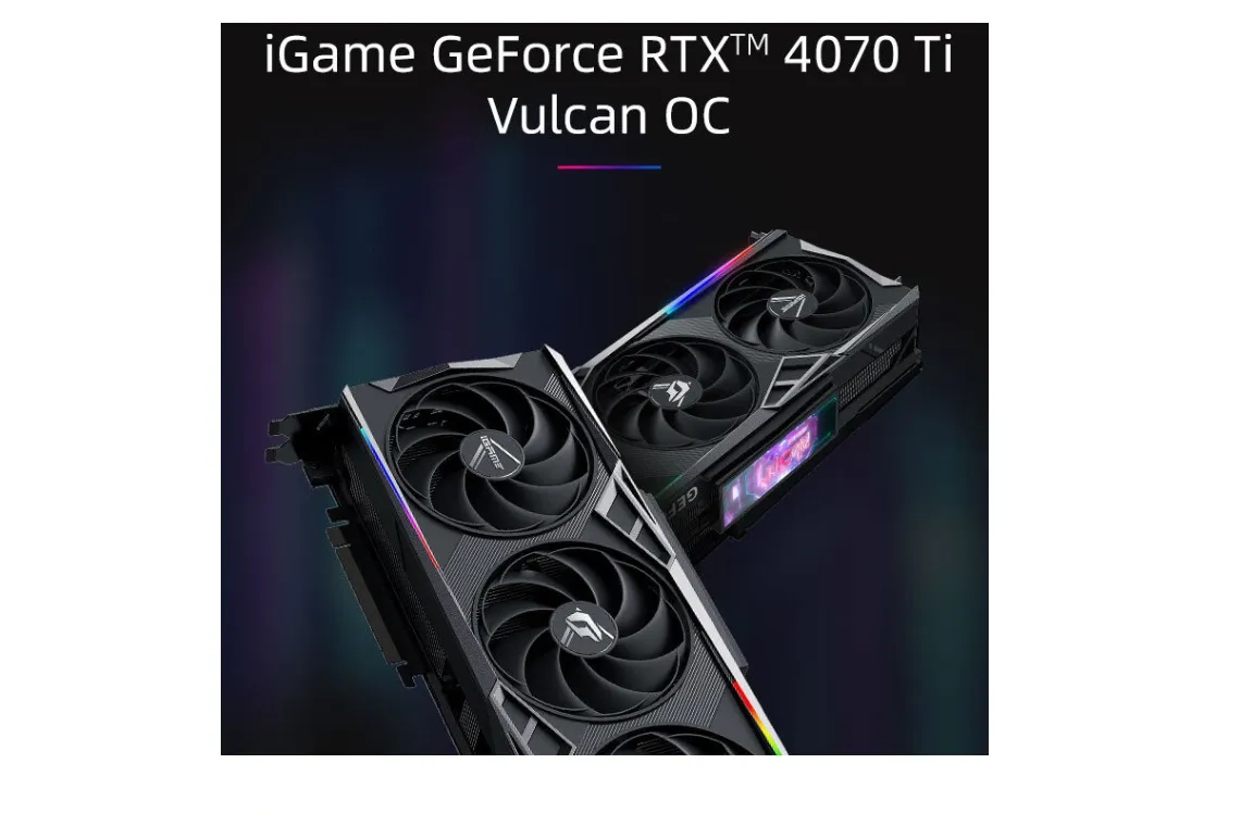 colorful igame geforce rtx 4070ti vulcan oc vulcan computer gaming discrete graphics card