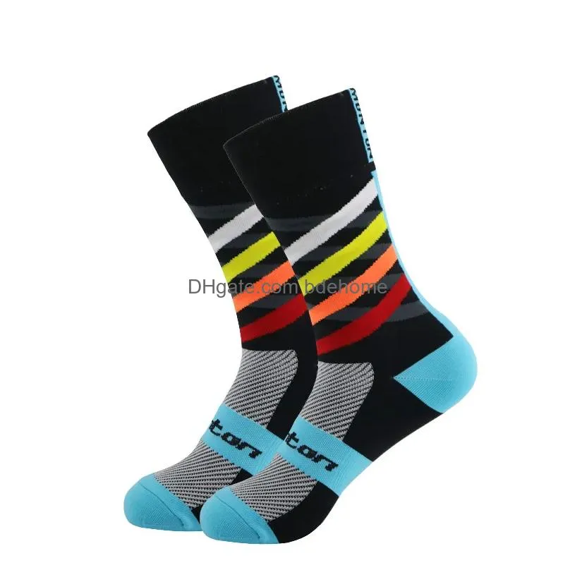 Sports Socks New Bicycle Competition Basketball Tennis Running Cam Hiking Shock Absorption Drop Delivery Sports Outdoors Athletic Outd Dhf2M