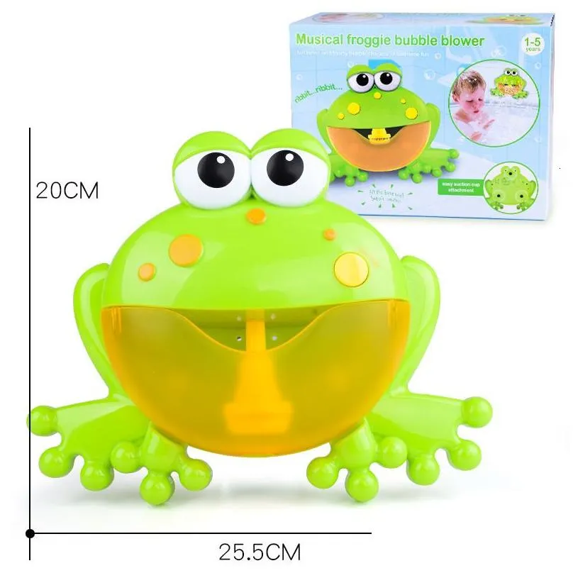 Bath Toys Bubble Crabs Frog Baby Bath Toy Toddler Bath Bubble Maker Pool Swimming Bathtub Soap Machine Bathroom Toys for Children Kids