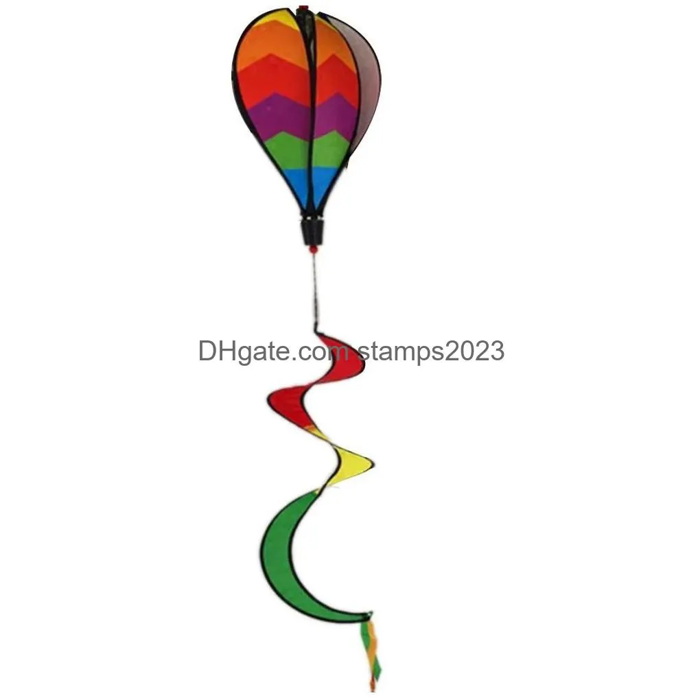 Other Event & Party Supplies Air Balloon Windsock Decorative Outside Yard Garden Party Event Diy Color Wind Spinners Decoration Drop D Dhhdn