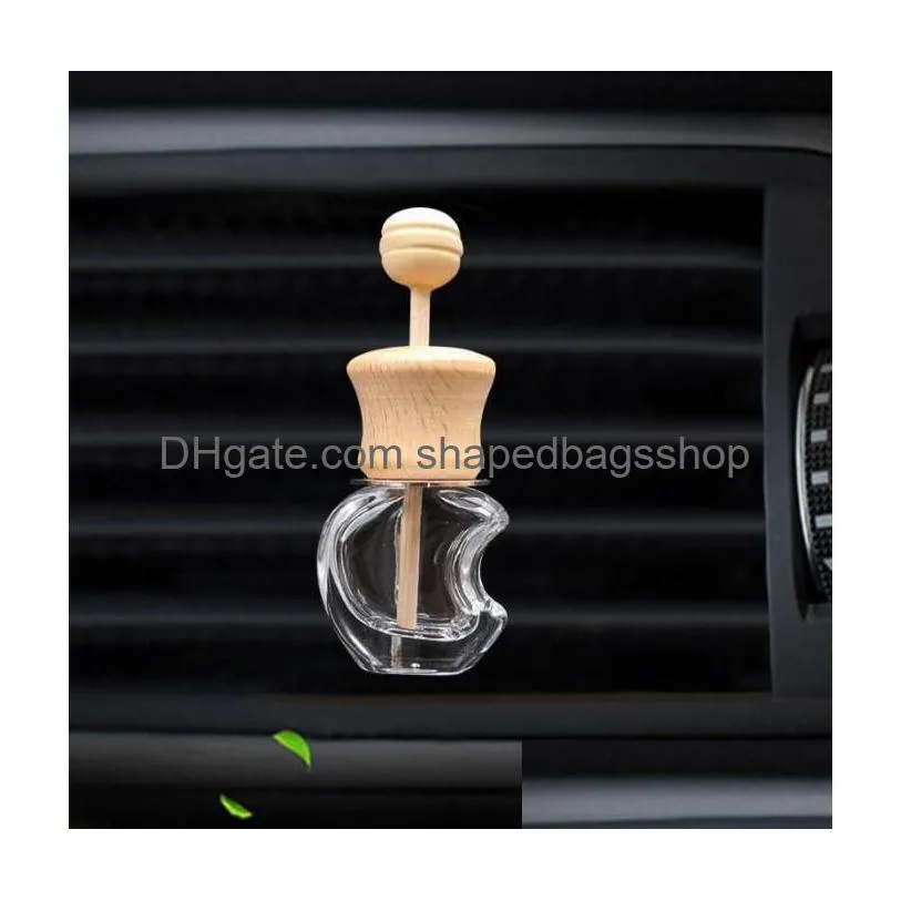 Essential Oils Diffusers Car Per Bottles Empty With Clip Wood Stick Essential Oils Diffusers Air Vent Clips Mobile Freshener Glass Bot Dhiik