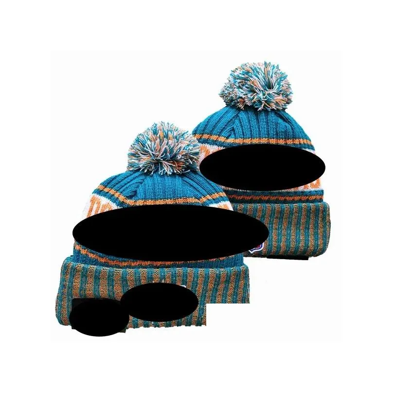 ``dolphins``bobble Hats Baseball Ball Caps 2023-24 Fashion Designer Bucket Hat Chunky Knit Faux Pom Beanie`` Christmas Hat