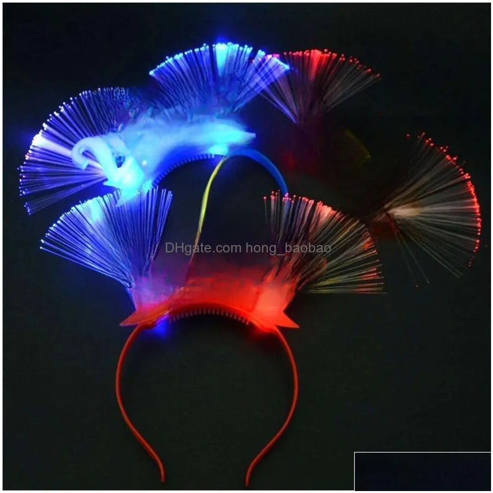 flashing hairpin luminous party decorative light up gift glowing headband festival wedding props headwear decoration