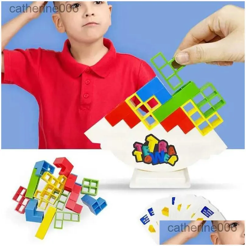 other toys stacking blocks tetra tower balance game stacking building blocks puzzle board assembly bricks educational toys for