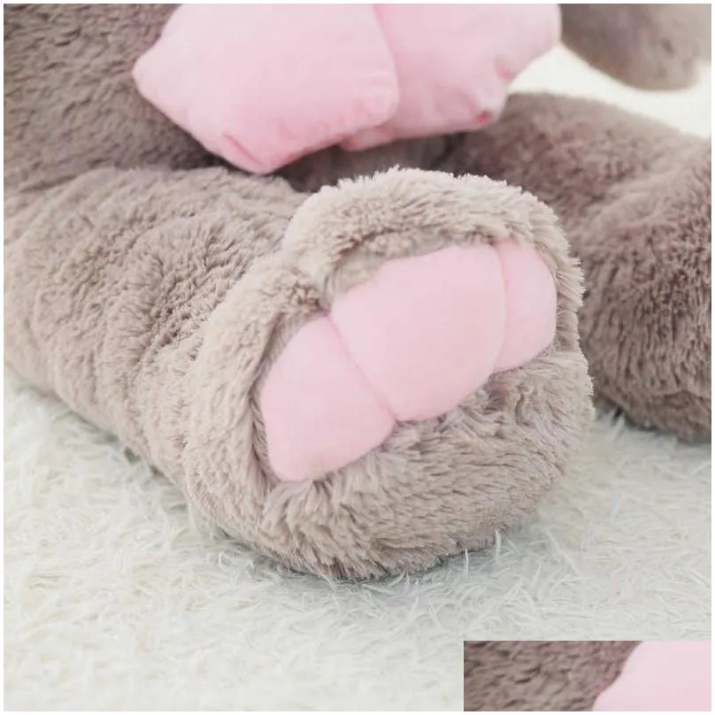 90cm  american big rabbit plush doll soft appease toys reading pillow for valentines day children gifts lbv q0727