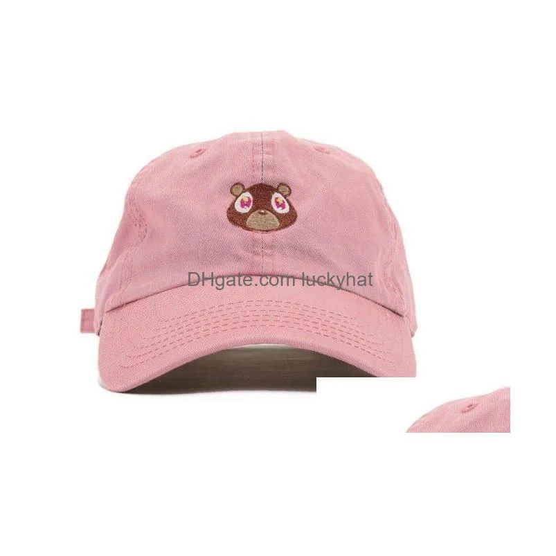 Ball Caps West Ye Bear Dad Hat Lovely Baseball Cap Summer For Men Women Snapback Caps Uni Exclusive Release7102847 Drop Delivery Fashi Dhqhr
