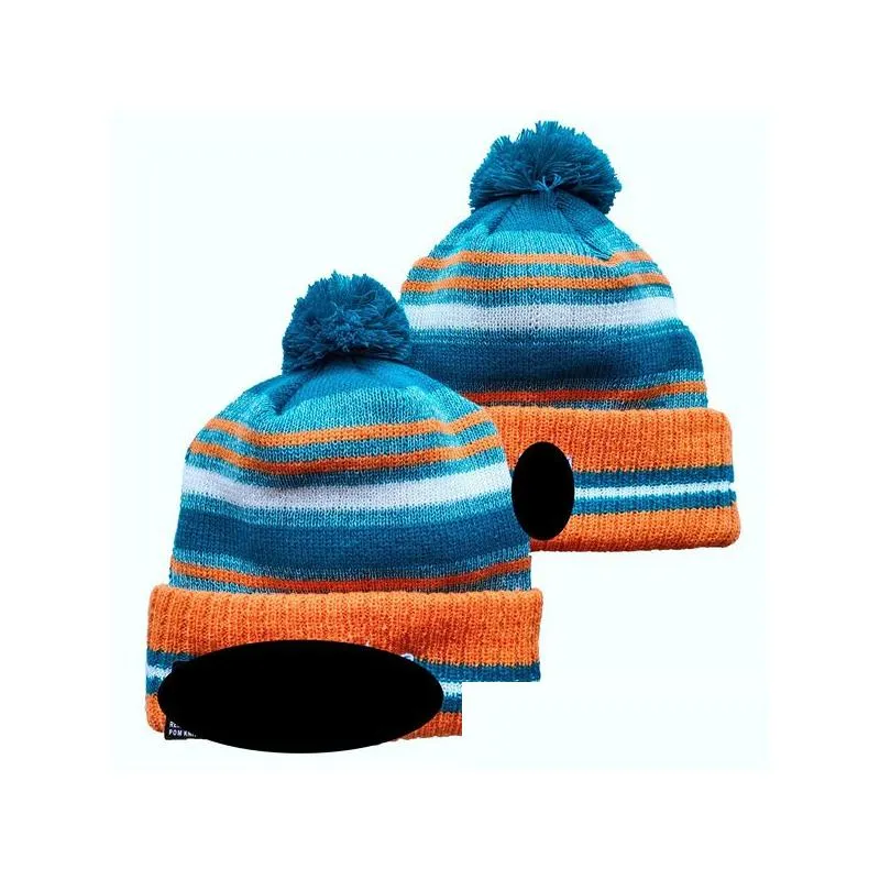 ``dolphins``bobble Hats Baseball Ball Caps 2023-24 Fashion Designer Bucket Hat Chunky Knit Faux Pom Beanie`` Christmas Hat