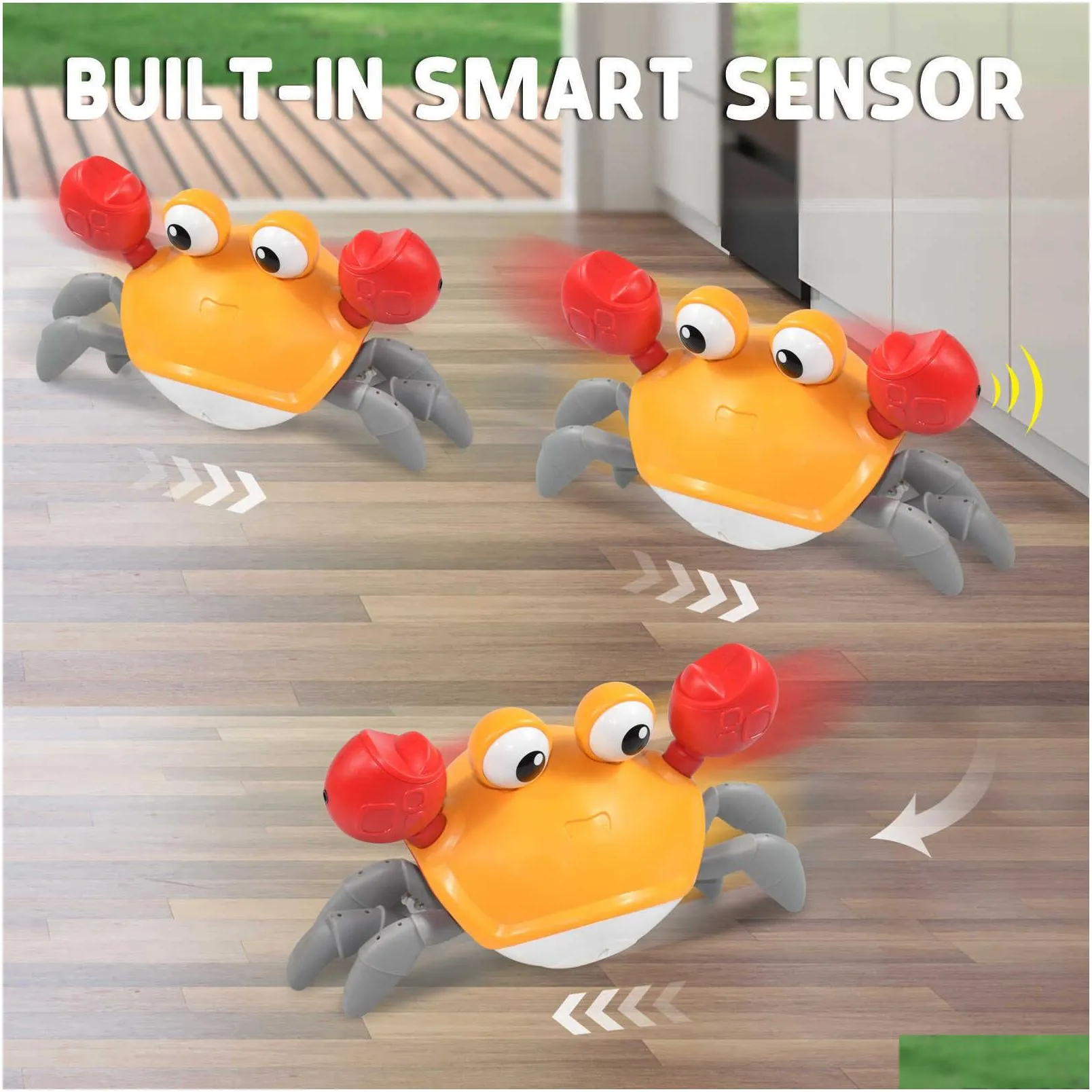 Bath Toys Kids Induction Escape Crab Octopus Crawling Toy Baby Electronic Pets Musical Toys Educational Toddler Moving Toy Christmas