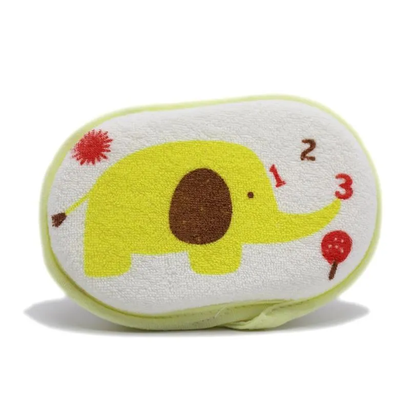 Cartoon Baby Bath Brushes Shower Products Comfortable Soft Towel Accessories Infant Children Wash Sponge Rub Body