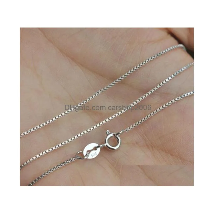 s925 sterling silver necklace women fashion fine silver jewelry box silver necklace hundred matching chain foreign trade jewelry