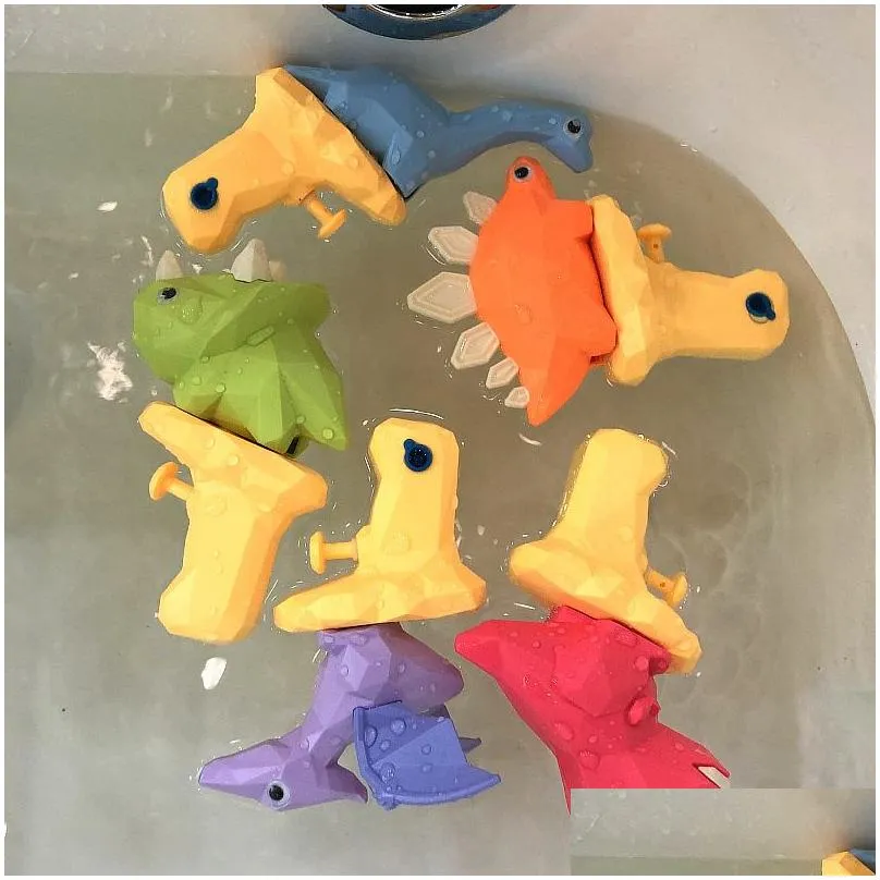 Bath Toys Dinosaur small water gun children`s bathroom bath pool swimming play spray toy