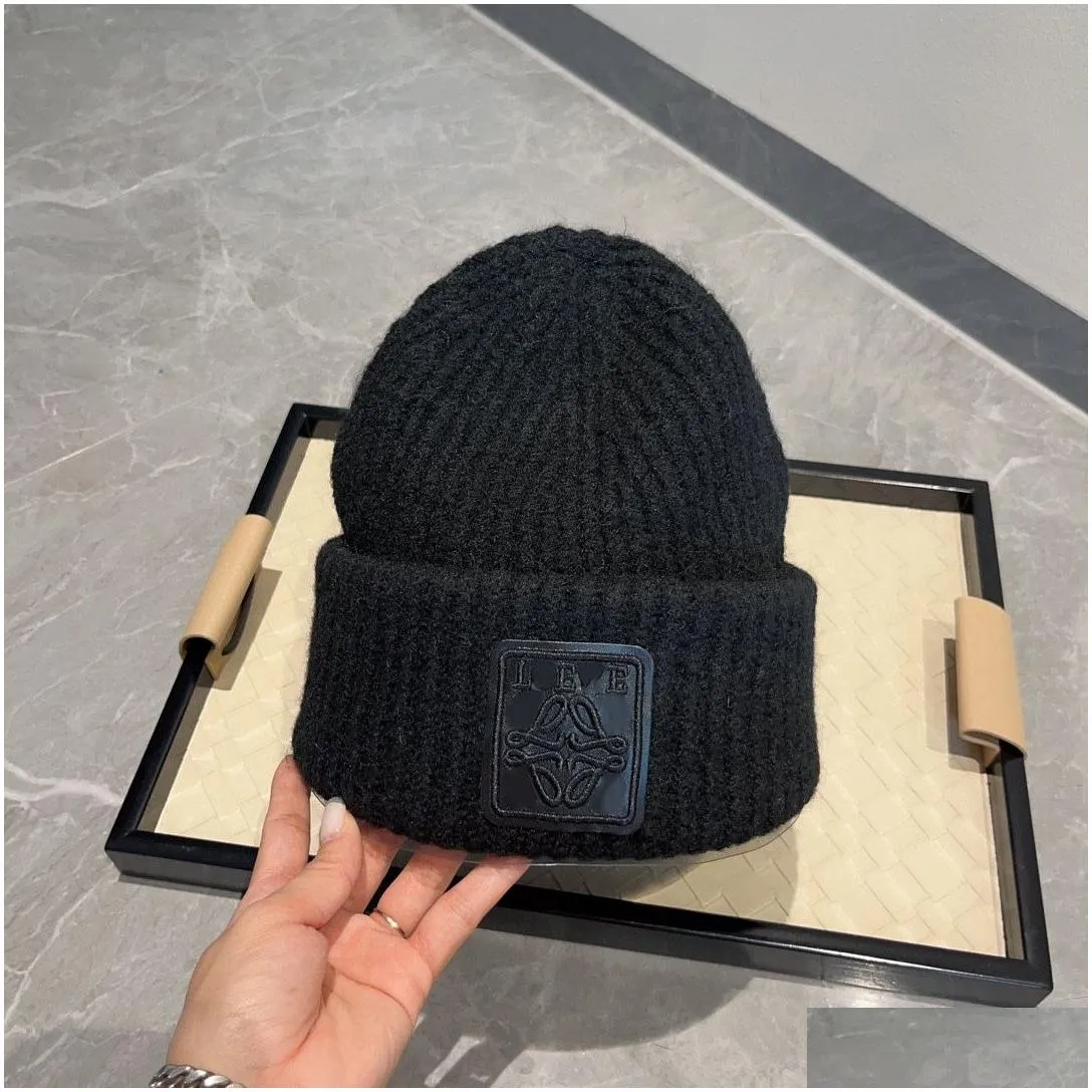Beanie S Designers Hat Men Women Double Layer Bonnet Fashion Cap Everyday Casual Versatile Eye Catching Classic Black and White