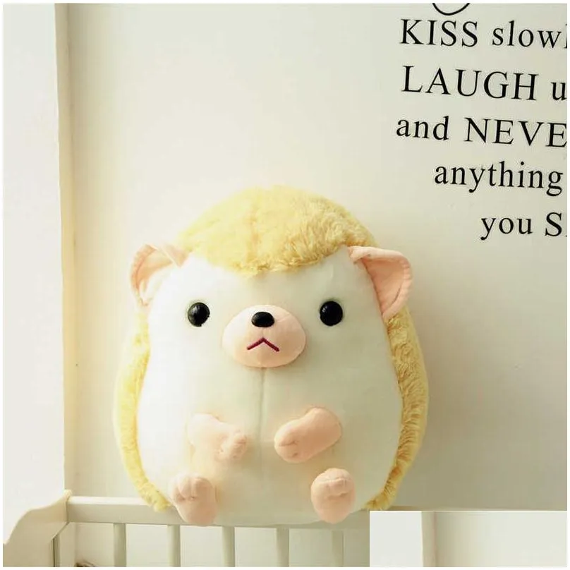 lovely cute hedgehog plush toy girls soft stuffed hedgehog animals toys for children kids friend birthday graduation gift q0727