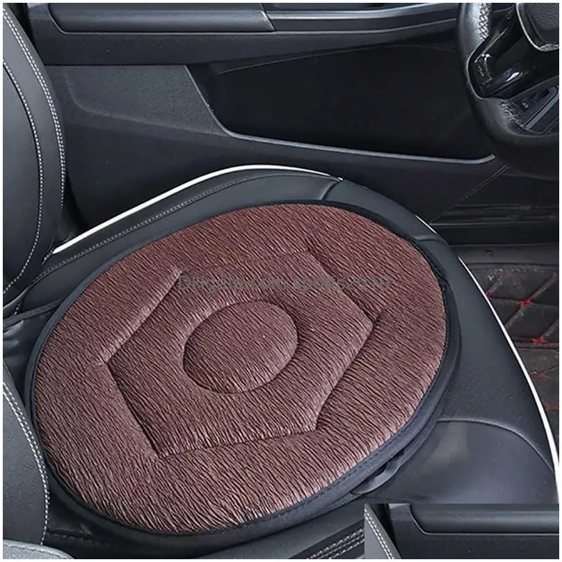 Other Interior Accessories Wholesale Car Chair Seat Cushion Mobility Aid Revoing Memory Foam Mat Portable 360 Degree Rotating Drop Del Dh8Sl