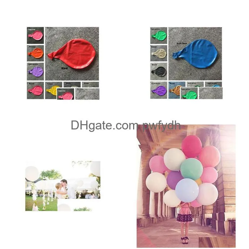 Party Decoration Happy Birthday Ing Celebration 36 Inch Super Big Large Latex Balloon Festival Drop Delivery Home Garden Festive Sup Dhvzn