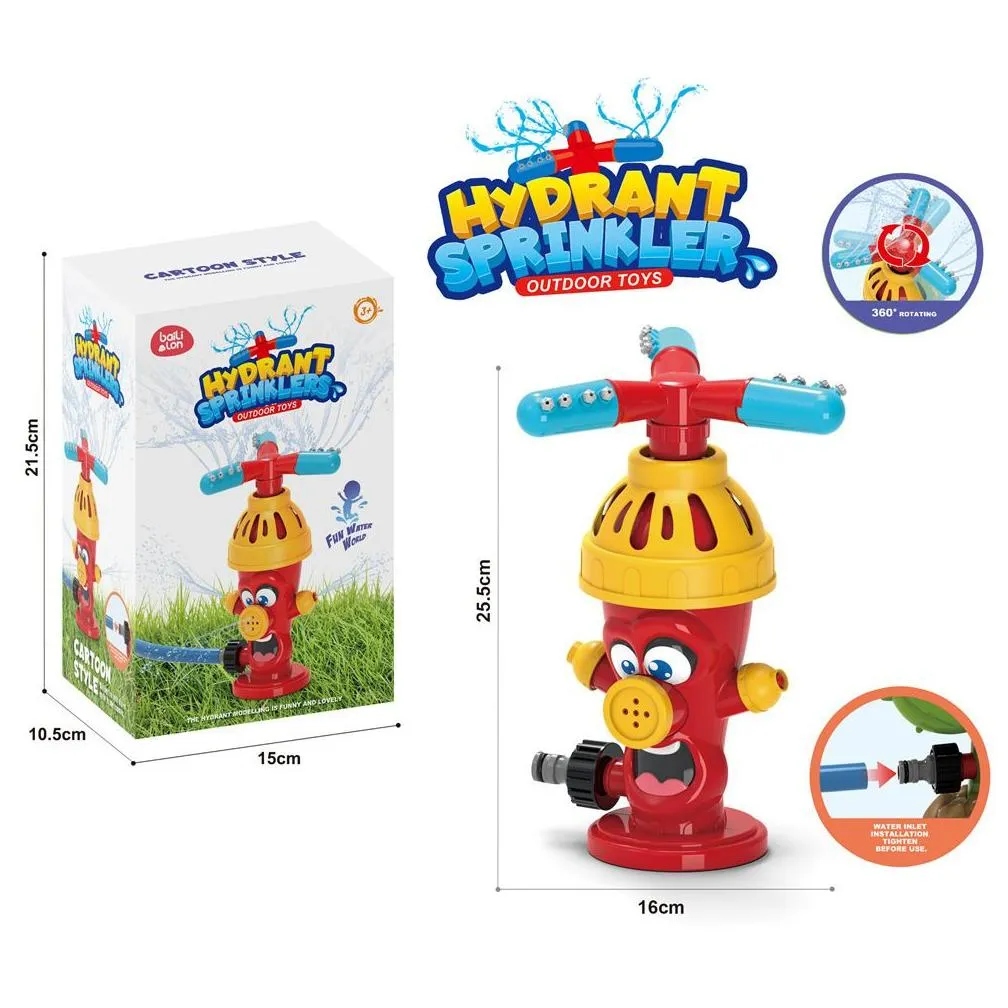 Baby Toy Hydrant Sprinkler Outdoor Water Spray Toy Backyard Garden Water Toys Summer Yard Cartoon Splash Sprinkler Baby Bath Toy for Kids