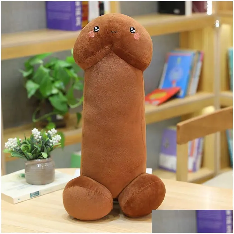 fun kawaii long penis plush toys pillow sexy soft toys stuffed funny cushion simulation home pillow gift for girlfriend q0727