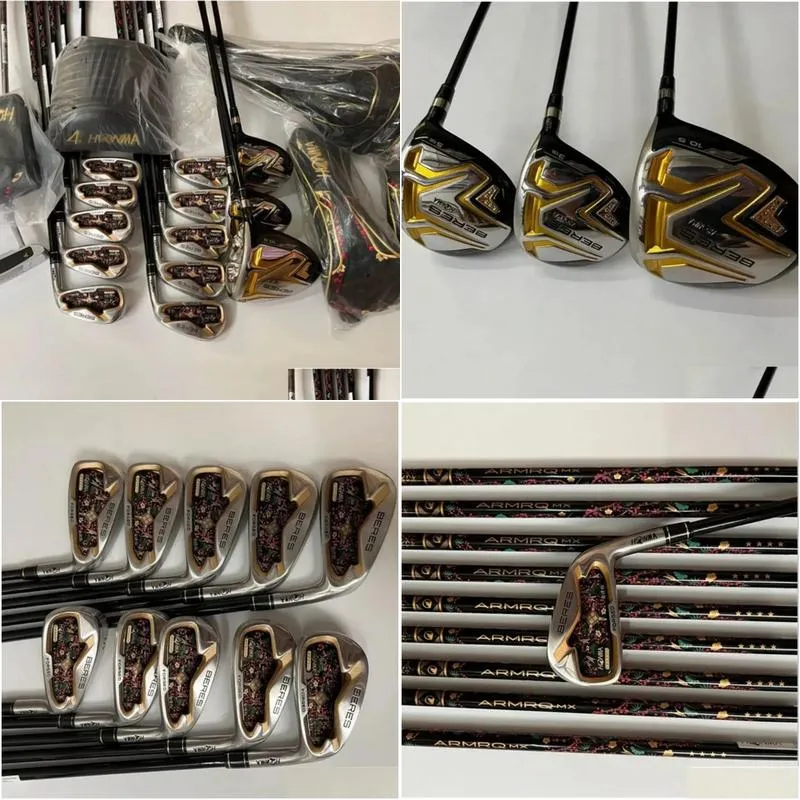 Brand New Golf Clubs 4 Star Honma Beres S-08 Full Set Driver + Fairway Woods + Irons + Putter R/S/SR Flex Shaft With Head Cover