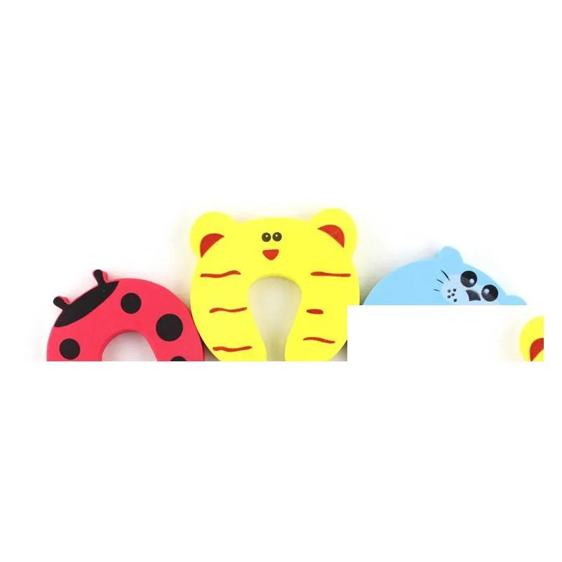 New Care Child kids Baby Animal Cartoon Jammers Stop Door stopper holder lock Safety Guard Finger 7 styles
