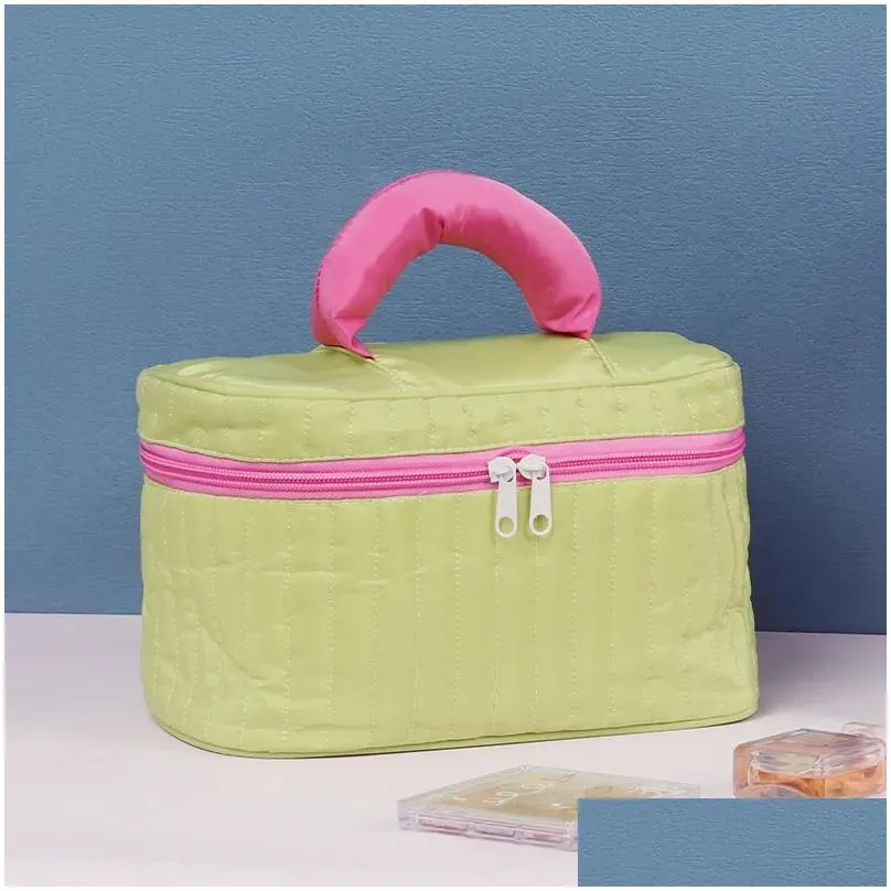 shanding - colorful handheld fashion large capacity makeup bag