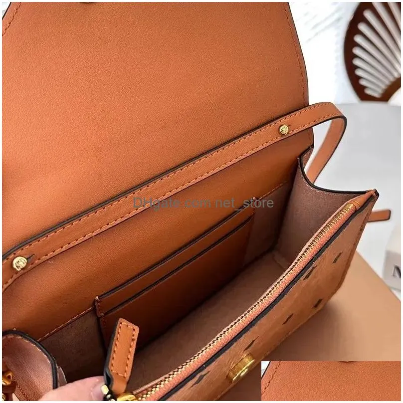 Other Bags Luxury Designer Bag Fashion Envelope Handbag Crossbody Classic Brown Shoder Brand Women Purse Flap Wallet Mens Messenger Dhrjz