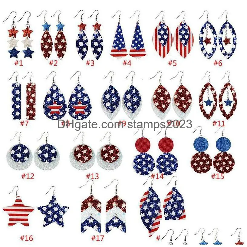 Other Festive & Party Supplies United States Flags Earrings Ear Loops Party Decoration Pendants Wholesale Drop Delivery Home Garden Fe Dhkm5