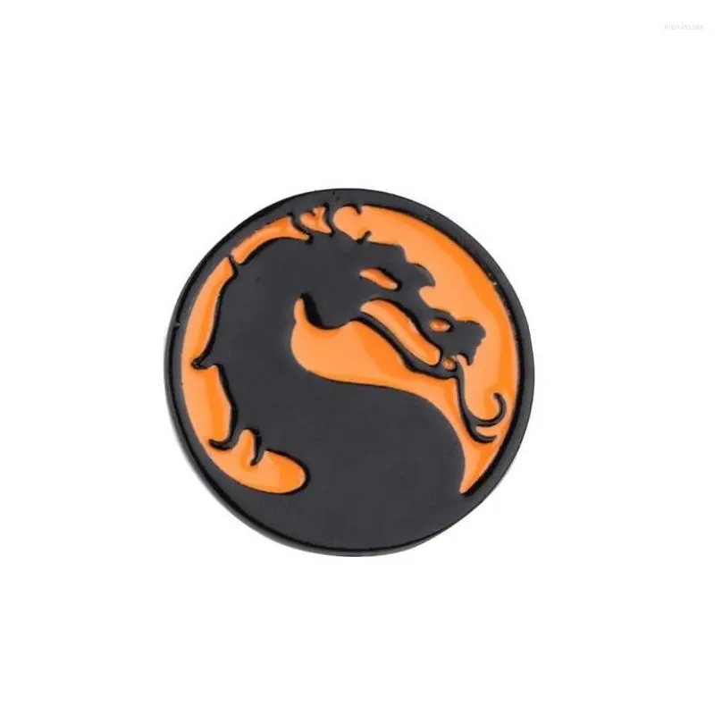 Brooches DZ1821 Game Dragon Creativity Cool Enamel Pins Badge For Backpack Collar Lapel Pin Hat Jewelry Birthday Gifts Friends Men