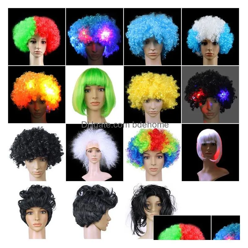 Other Fashion Accessories Party Dance Clown Kids Children Hallowmas Venetian With Wig Hairpiece Festive Event Supplies Drop Delivery F Dhrf5