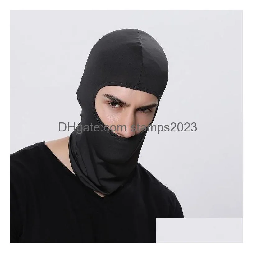 Party Masks Car-Partment Outdoor Clavas Sports Neck Face Mask Ski Snowboard Wind Cap Police Cycling Motorcycle Drop Delivery Home Gard Dh5Kg
