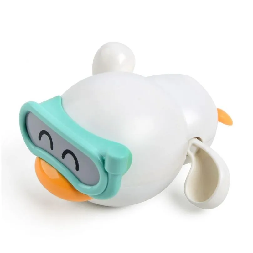 Cute Baby Clockwork Toy Little Yellow Duck Baby Bath Toys Children Boys Girls Playing In The Water Bathroom Set Combination 1107