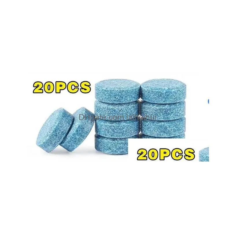  5/10/20/40/100pcs solid cleaner car windscreen wiper effervescent tablets glass toilet cleaning car accessories