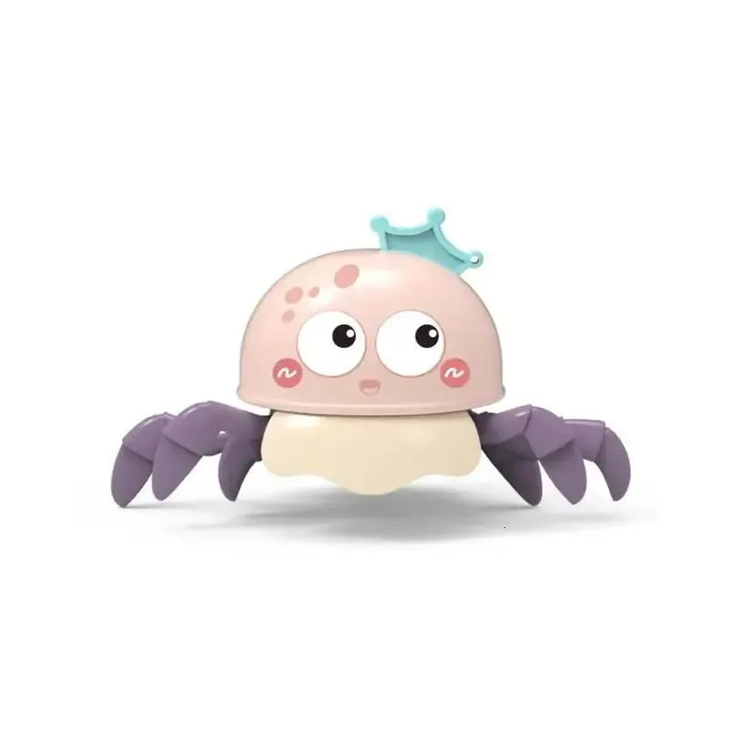 Bath Toys Octopus Toy Baby Bath Toy Toddler Pulling Line Clockwork Octopus Cartoon Crawling Walking Jellyfish Land And Water Fun Pool Toys