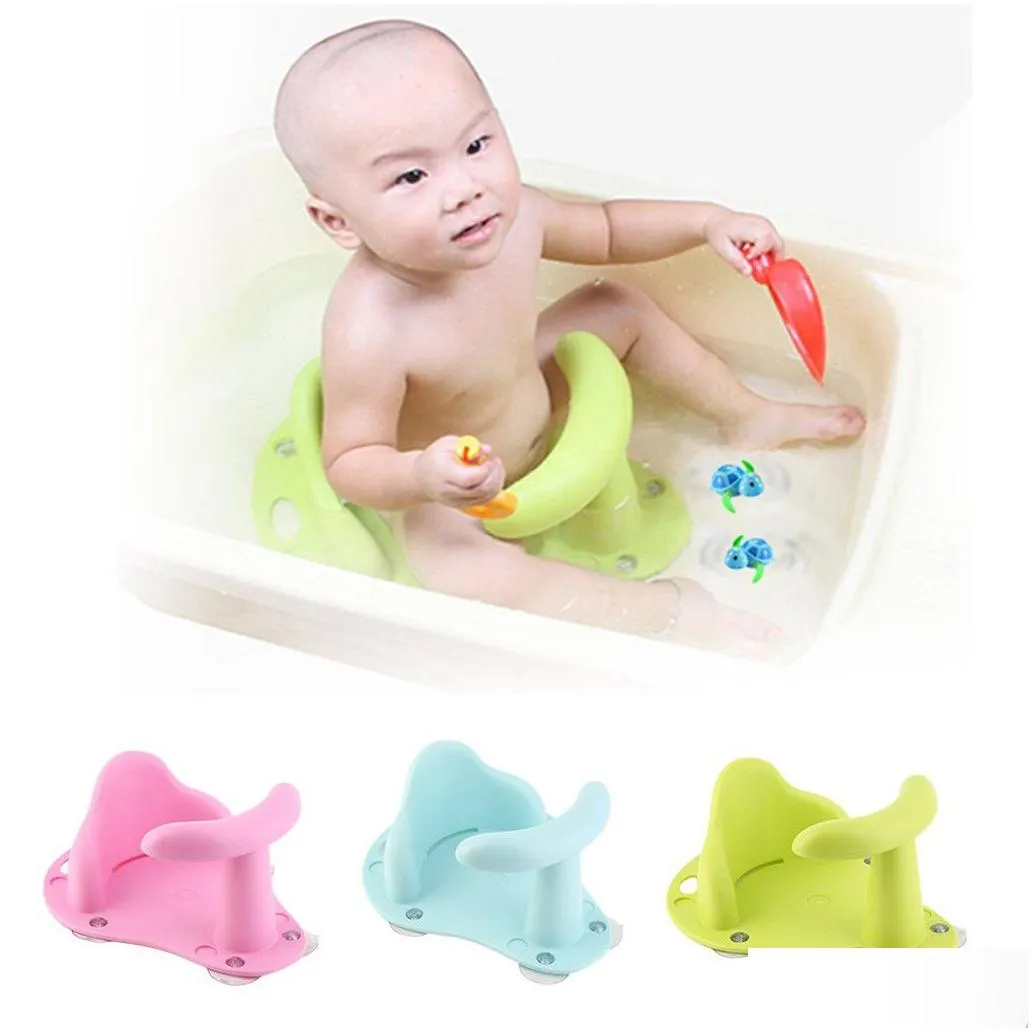 Baby Bath Tub Ring Seat Infant Child Toddler Kids Anti Slip Safety Toy Chair3249
