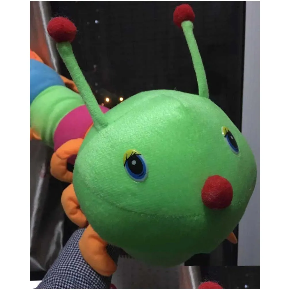 colorful cute caterpillar big insect plush toys doll with pp cotton stuffed animal pillow for children adult gifts q0727