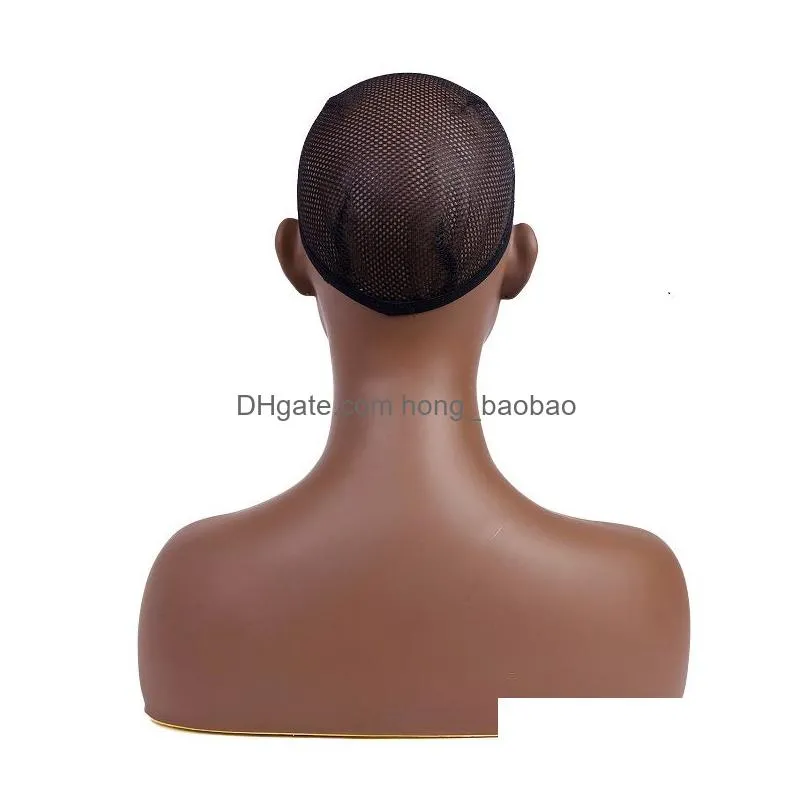 usa warehouse ship african black doll hairstyle hair practice head mannequin head model display wig jewelry display