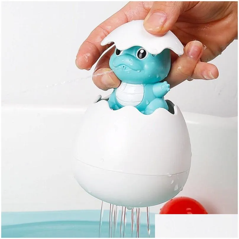 Baby Swimming Bathroom Bathing Shower Toy Children`s Penguin Egg Water Spray Sprinkler Sprinkling Clockwork Toys 1110