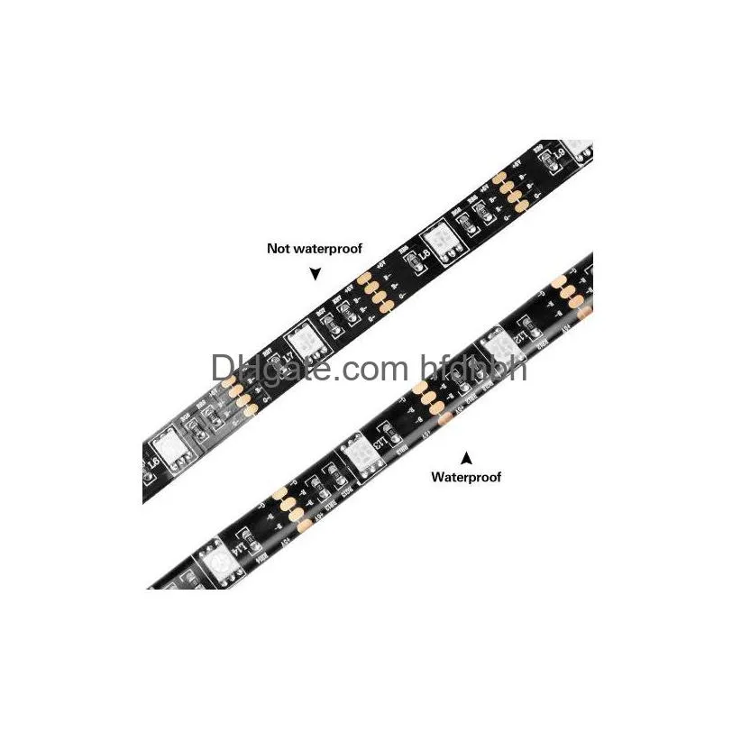 5050 dc 5v usb rgb led strip 30led/m light strips flexible waterproof tape 1m 2m  4m 5m remote for tv background