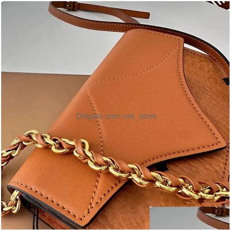 Other Bags Luxury Designer Bag Fashion Envelope Handbag Crossbody Classic Brown Shoder Brand Women Purse Flap Wallet Mens Messenger Dhrjz