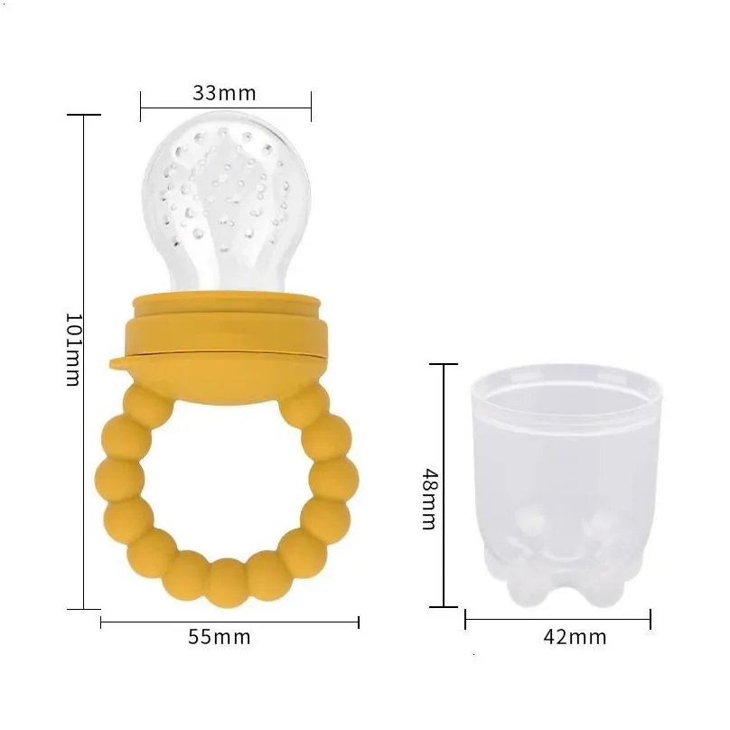 Pacifier Holders Clips Baby Fruit Feeder Silicone Mesh Bag Food grade and Vegetable Nursing Toddler Teething Toys 231109