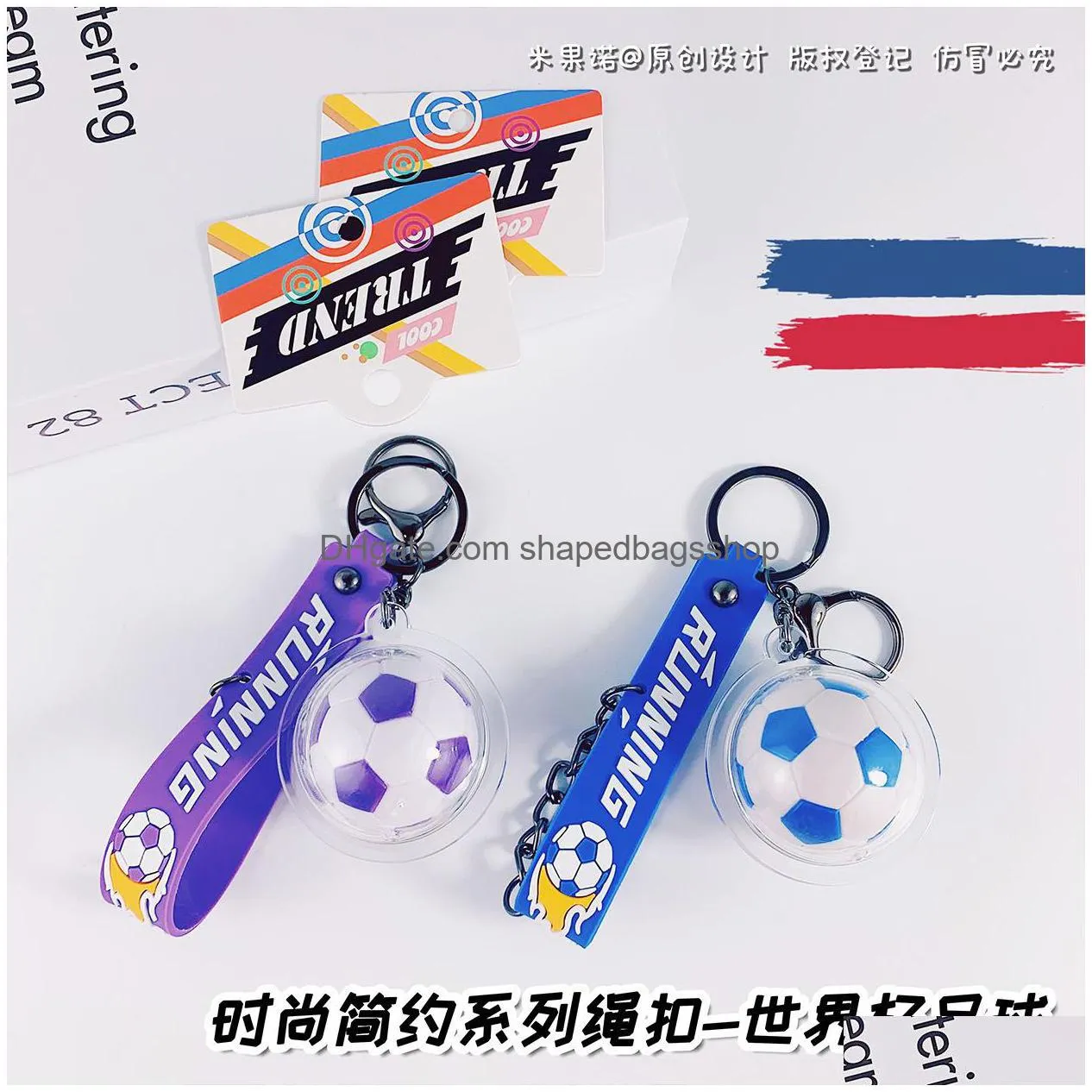 Party Favor 2022 Football Mens Key Chain Acrylic Car Pendant Gift Fan Essential Hanging Accessories Fy2552 Drop Delivery Home Garden F Dhtqe