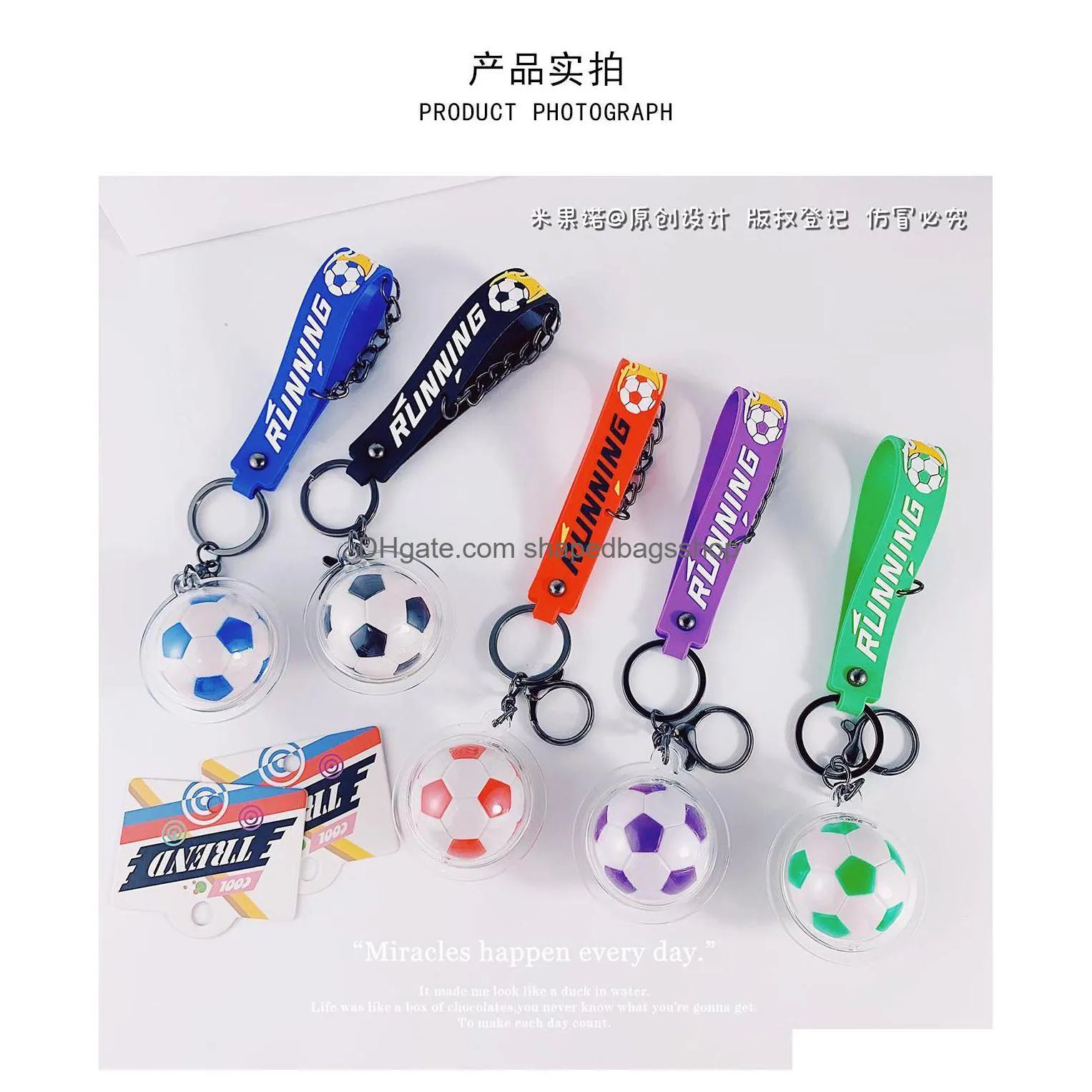 Party Favor 2022 Football Mens Key Chain Acrylic Car Pendant Gift Fan Essential Hanging Accessories Fy2552 Drop Delivery Home Garden F Dhtqe