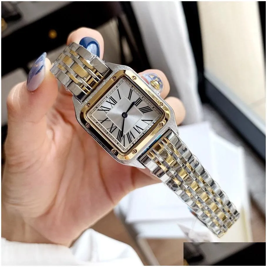 Fashion Brand Watches Women Lady Girl Square Arabic Numerals Dial Style Steel Metal Good Quality Wrist Watch C65