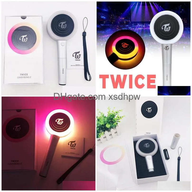 Kpop Twice LED Light Stick With Bluetooth, Lollipop Hand Lamp, And