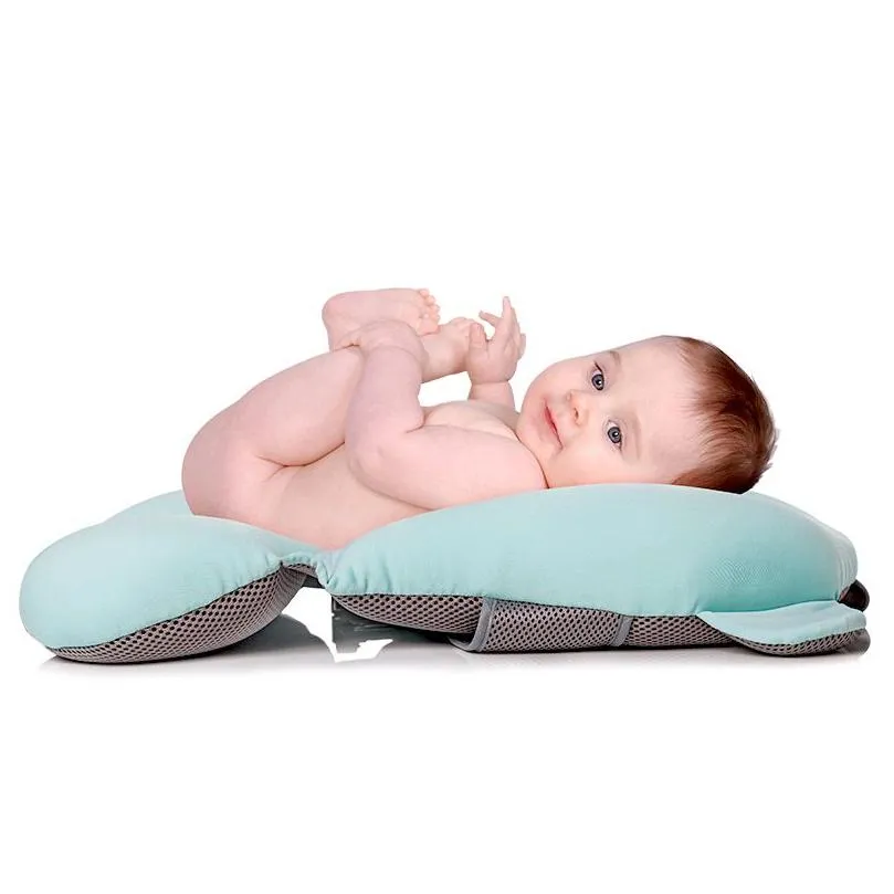 Portable Baby Shower Bath Tub Pad Foldable Soft Pillow Non-Slip Bathtub Mat Newborn Safety Bath Floating Cushion Reclining Mat1