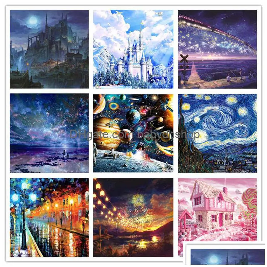 jigsaw puzzle 1000pcs mini puzzle scenery picture landscape puzzlesfor children bedroom decoration stickers educational toys