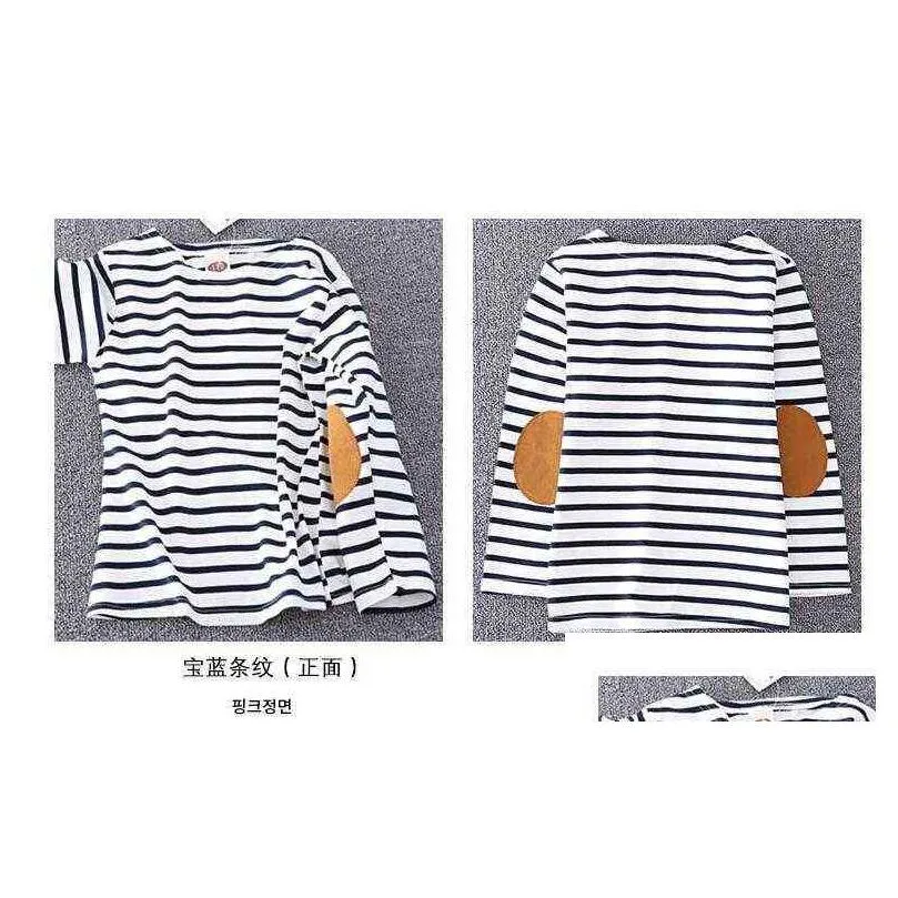 2017 spring kids clothes boys t-shirts long-sleeved red white striped t-shirt girls casual tshirt tops children clothing g1224