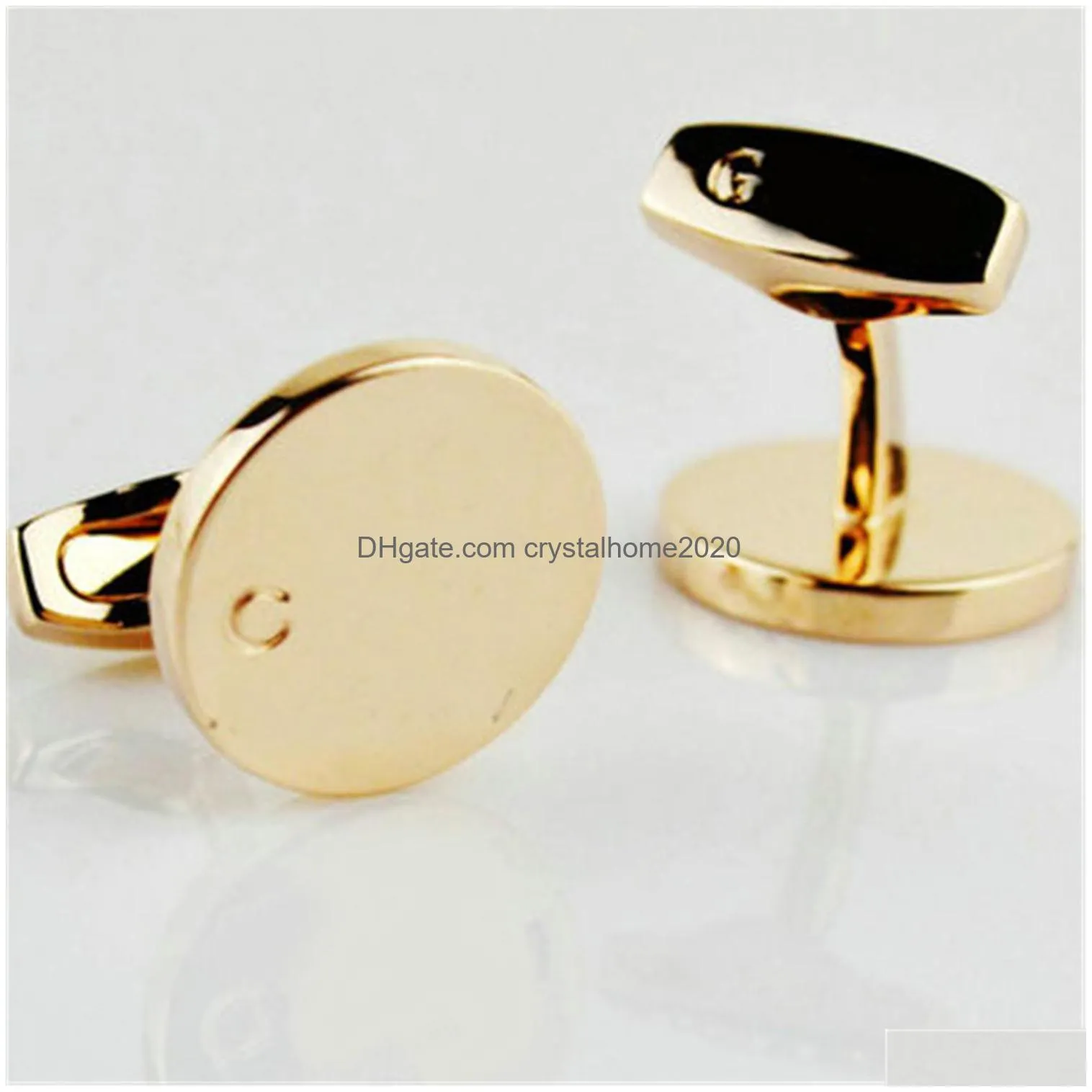 Cuff Links Luxury Designer Cuff Link Fashion Jewelry Men Classic Letters Links Shirt Accessories Wedding Gifts Cufflinks Drop Delivery Dhaxu