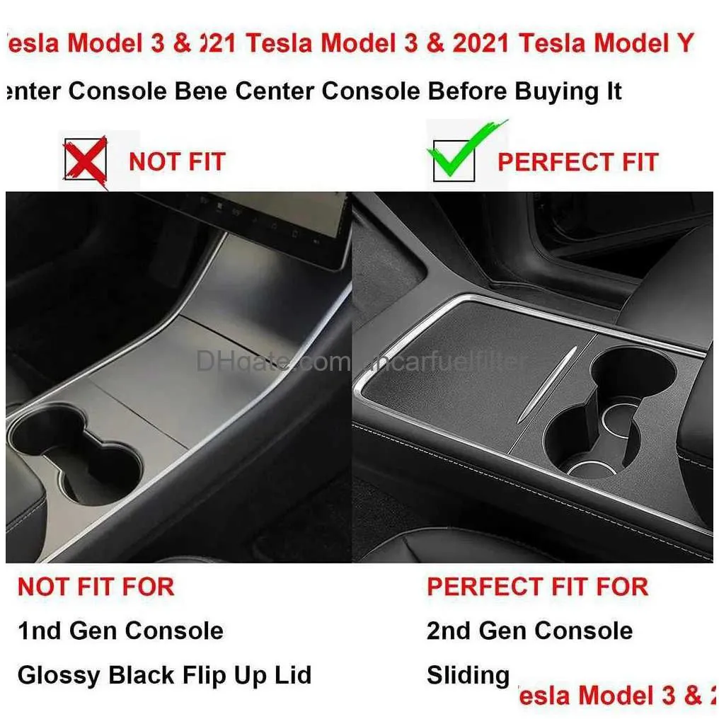 car organizer yz for tesla model 3 model y center console organizer for tesla car model3modely armrest hidden storage box interior accessories